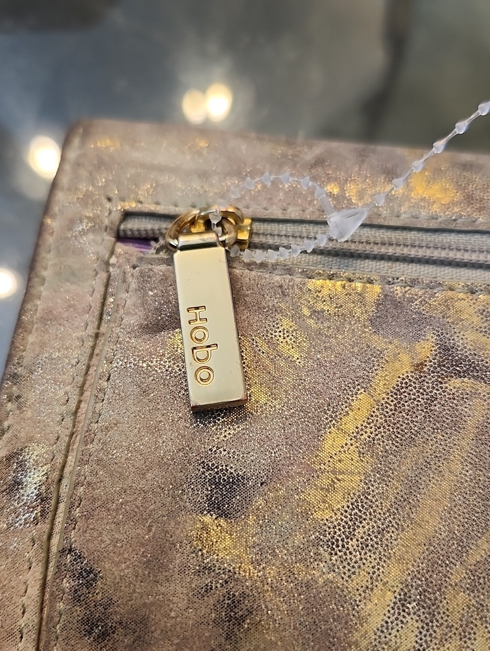 Hobo International Gold-Accented Leather Clutch Wallet - Picture 7 of 15